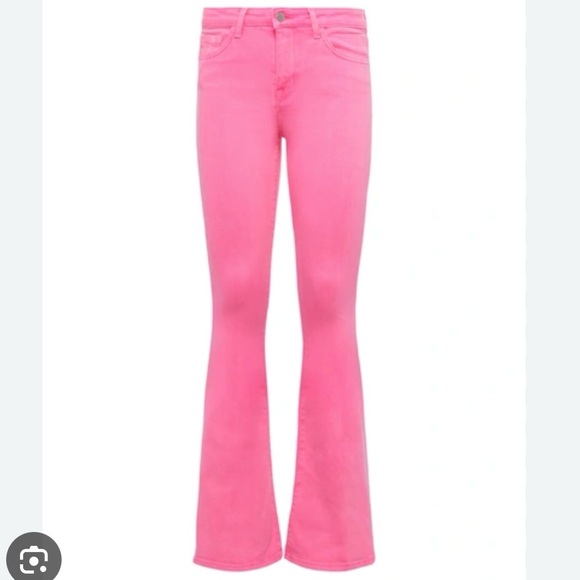 L'AGENCE Denim - L AGENCE Revolve Bell High Rise Jean In Sugar Plum Sherbet Pink Flare Size 29